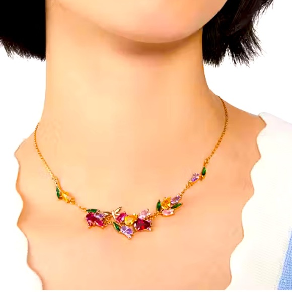 New Kate Spade Greenhouse Floral Necklace - Picture 1 of 7